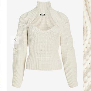 NWT Ribbed Scoop Neck Long Sleeve Sweater